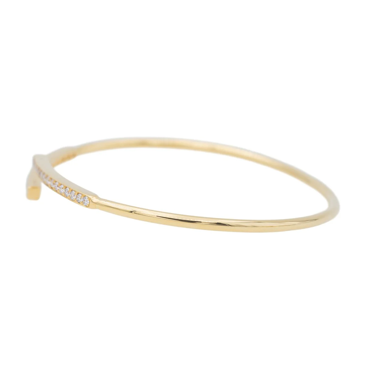 Bracelet Yellow Gold Wedding Band diamond - Image 3