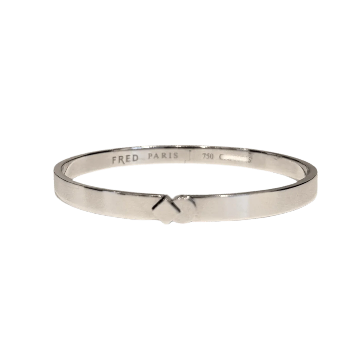 Bracelet FRED ring in white gold