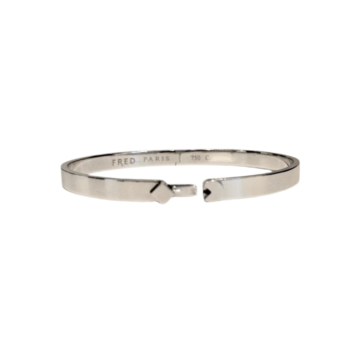 Bracelet FRED ring in white gold - Image 3