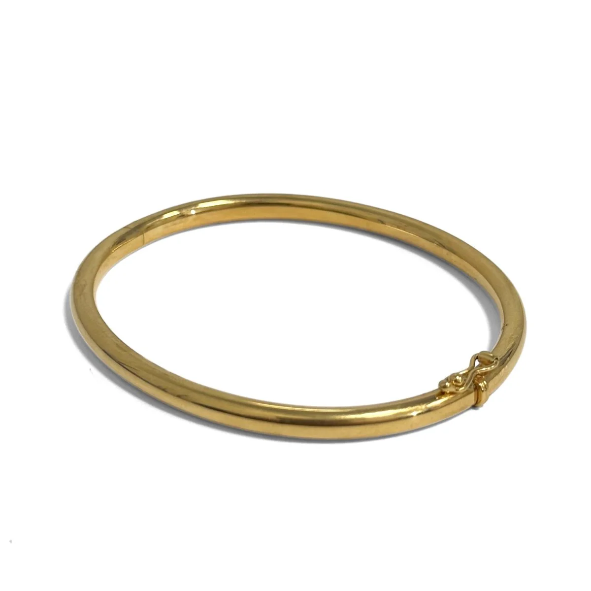 Bracelet jonc moyen modèle en or jaune