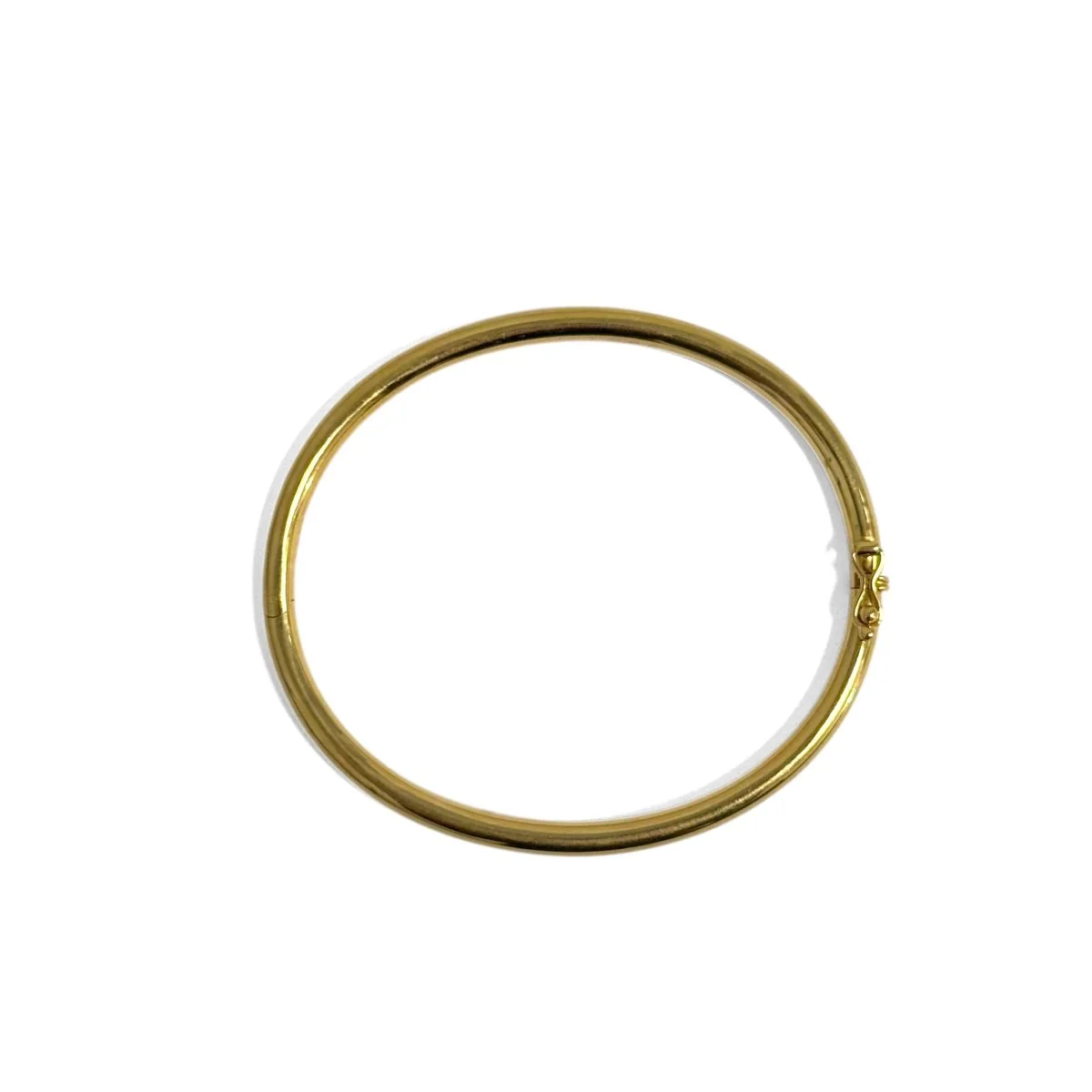 Bracelet jonc moyen modèle en or jaune - Image 8