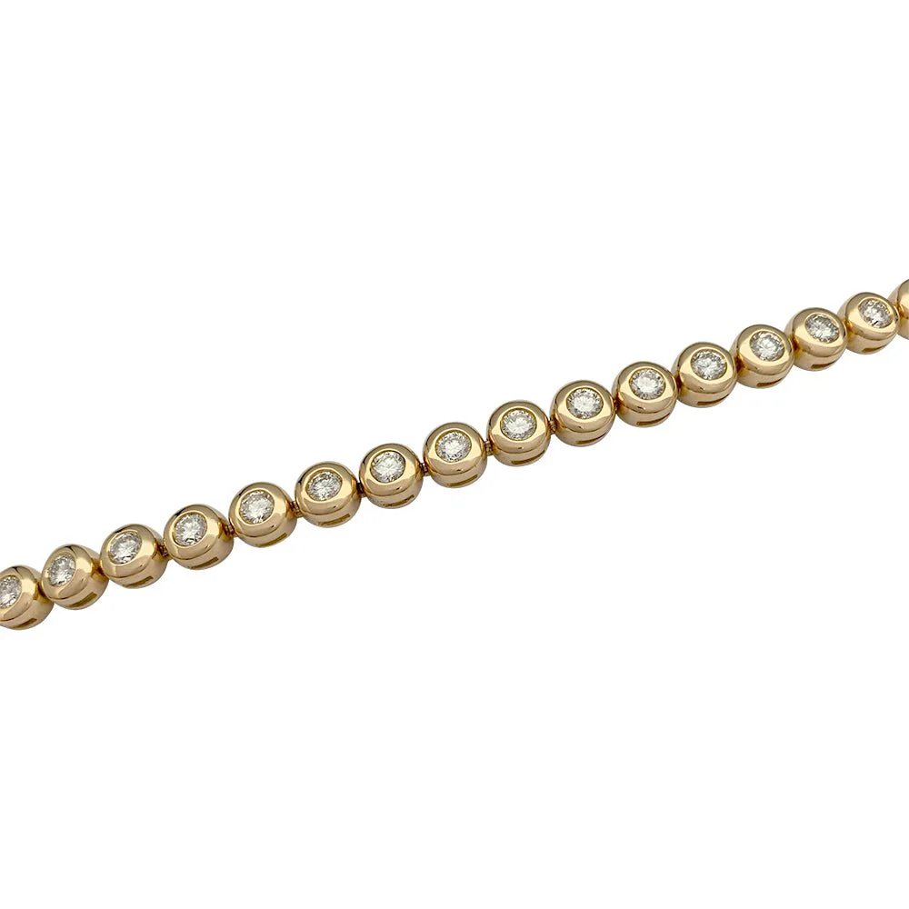 Diamond line bracelet in bezel setting - Image 5