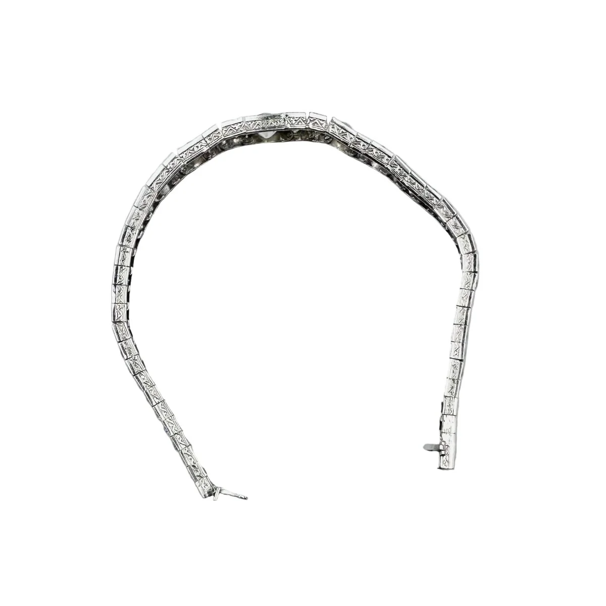 Bracelet Ligne in Platinum and Diamonds - Image 6