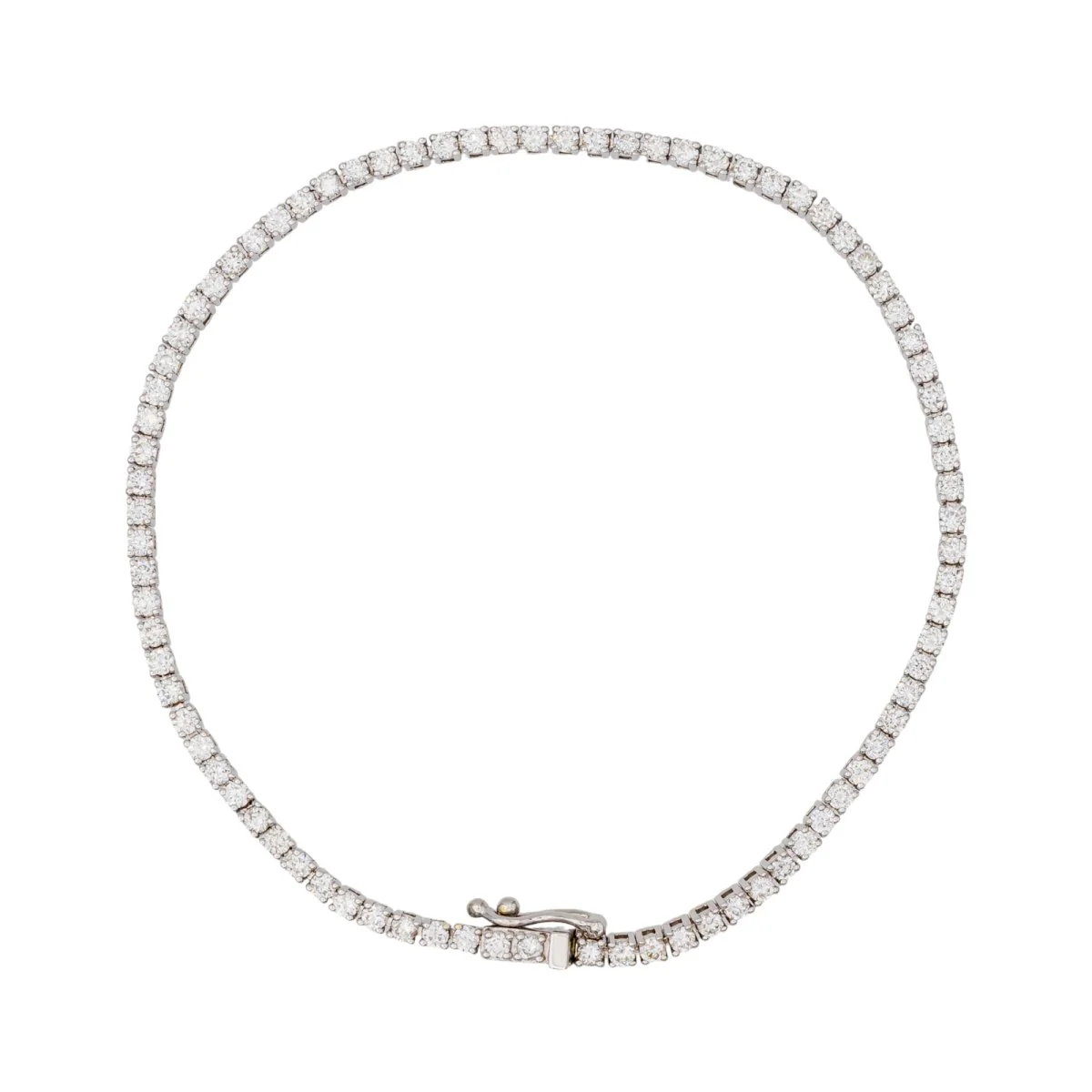 Bracelet White gold line diamond - Image 6