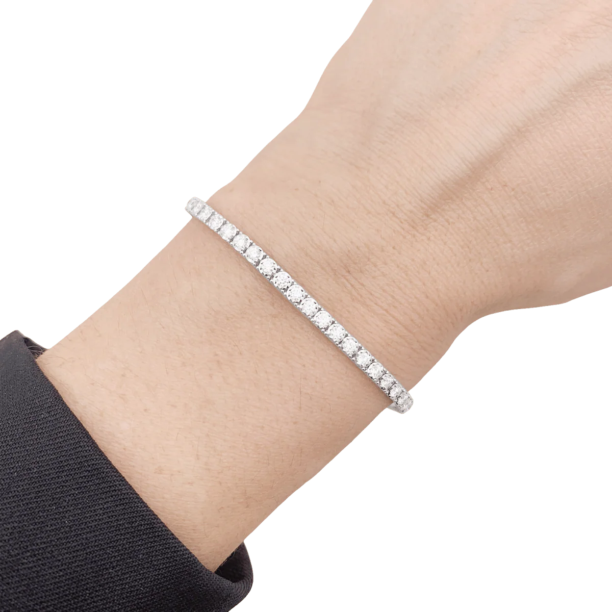 Bracelet in white gold and diamonds. - Image 2