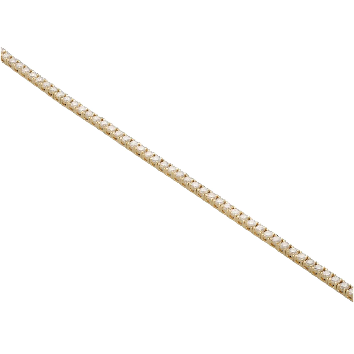 Ligne bracelet in yellow gold and diamonds - Image 3