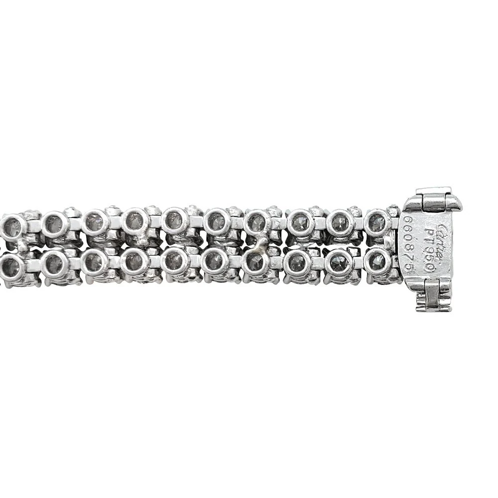 CARTIER lines bracelet, “Kalypso” model in platinum and diamonds - Image 12