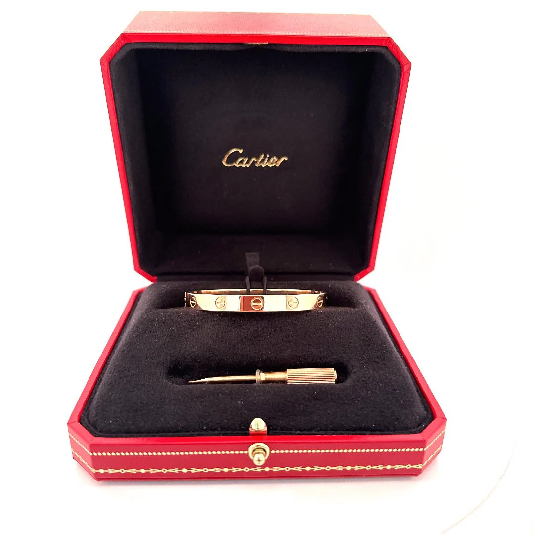CARTIER “Love” bracelet in pink gold - Image 2