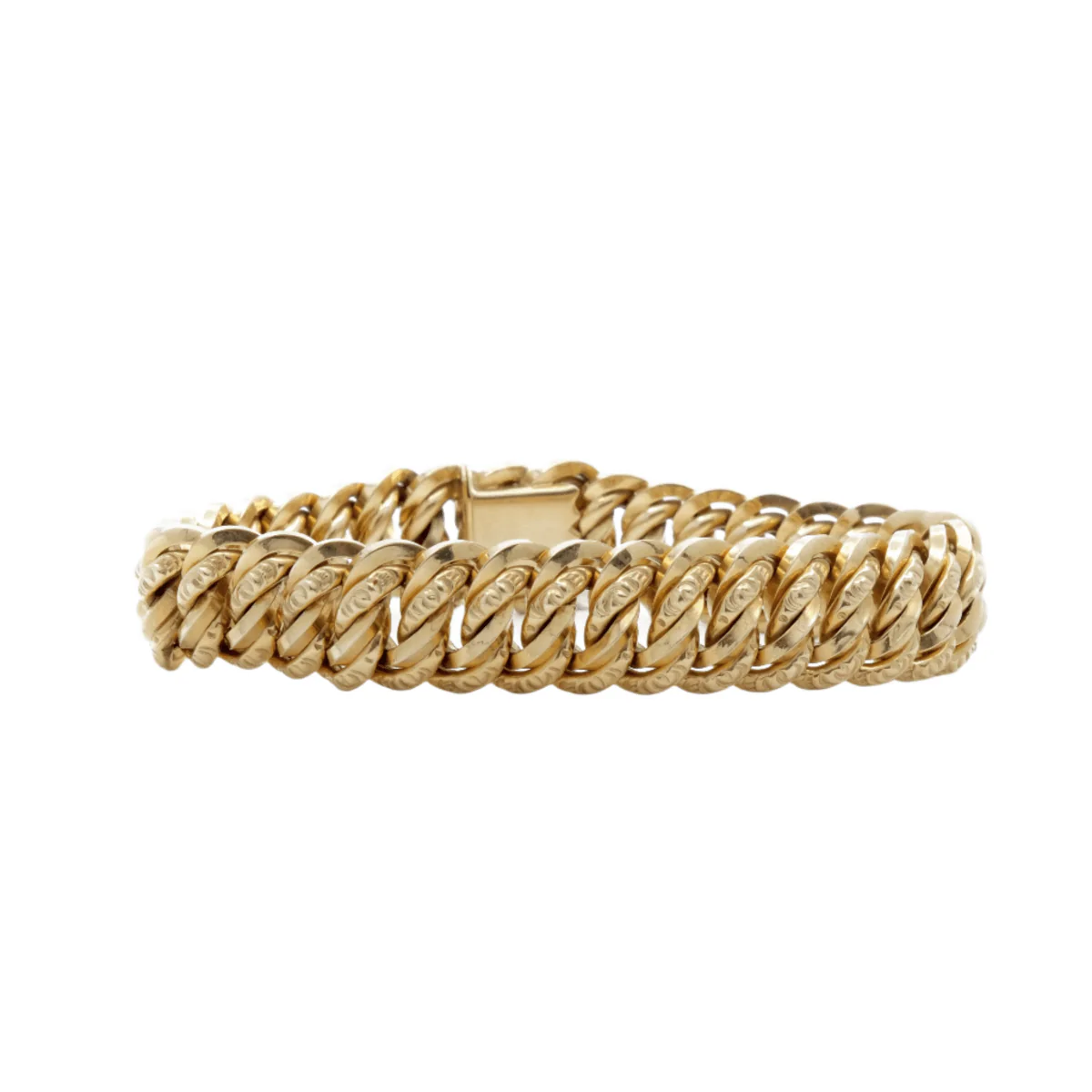 Bracelet Mesh yellow gold - Image 3