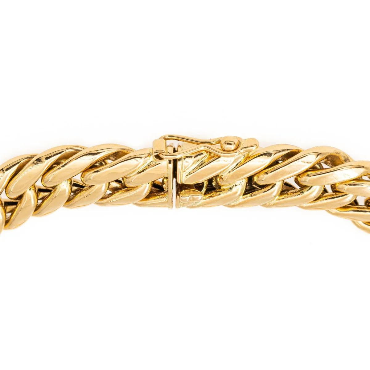 American mesh bracelet in yellow gold - Image 3