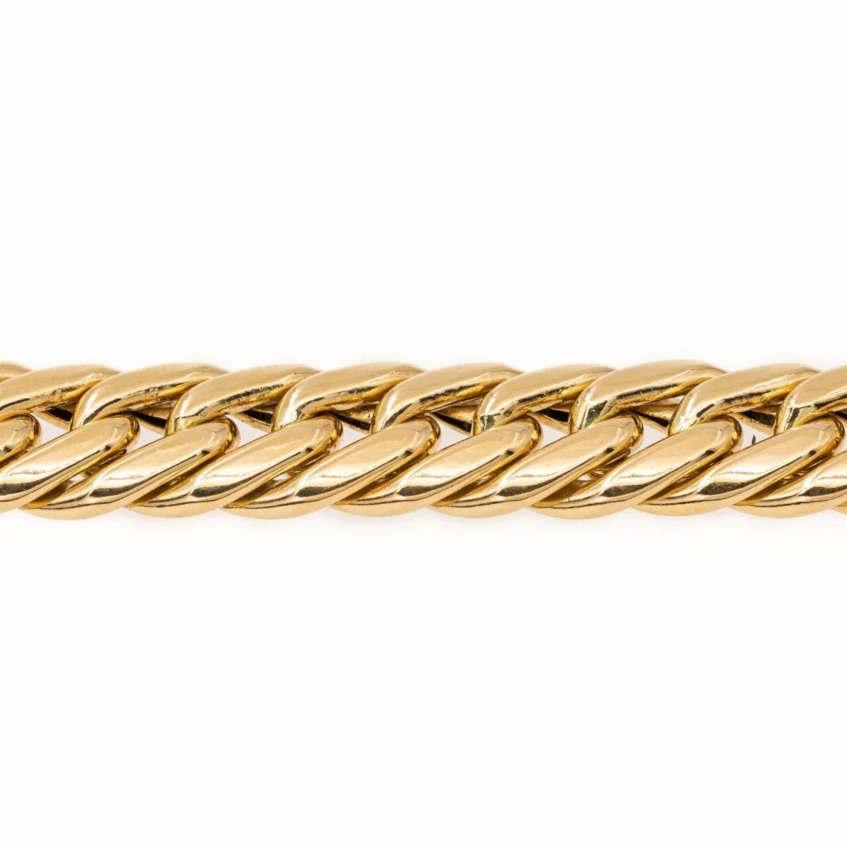 American mesh bracelet in yellow gold - Image 4