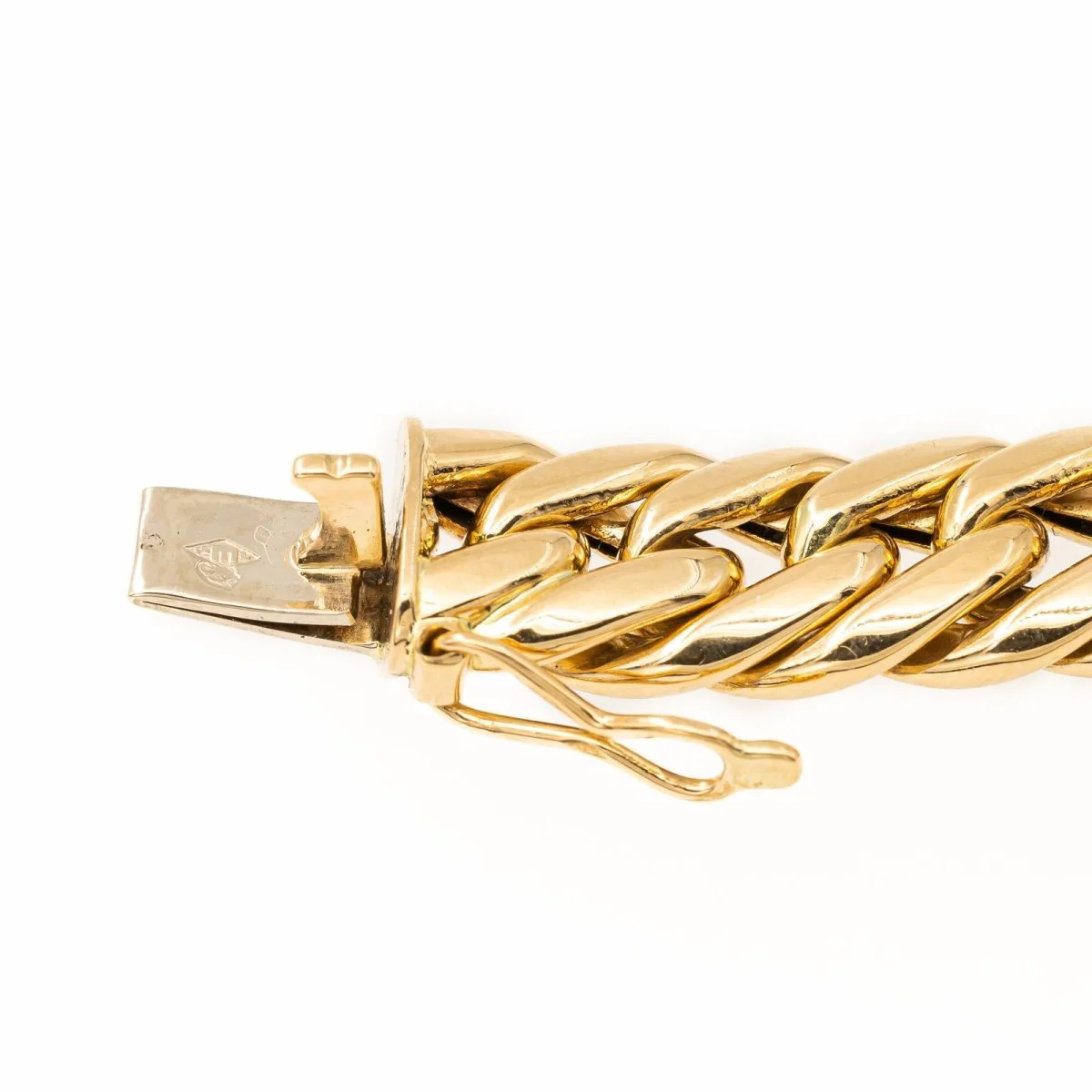 American mesh bracelet in yellow gold - Image 5