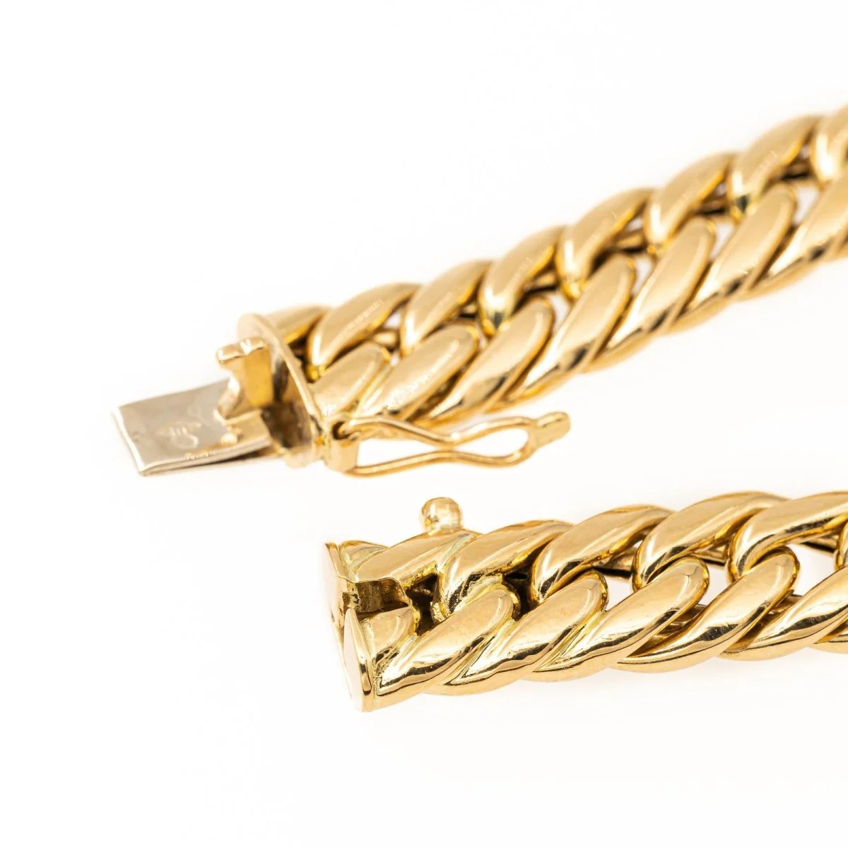 American mesh bracelet in yellow gold - Image 7