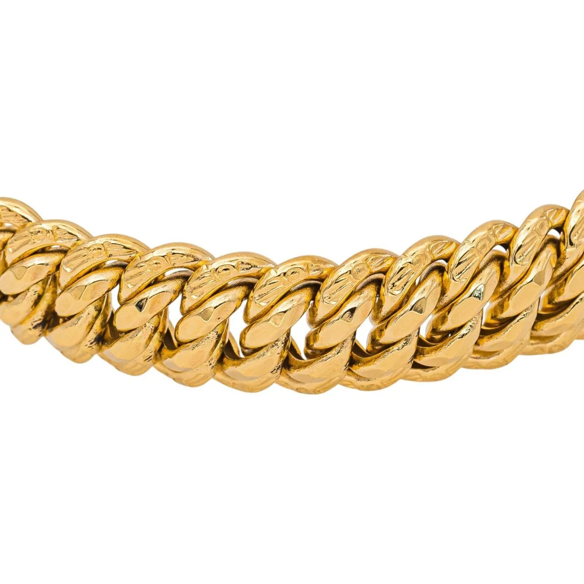 Yellow Gold American Link Bracelet - Image 5