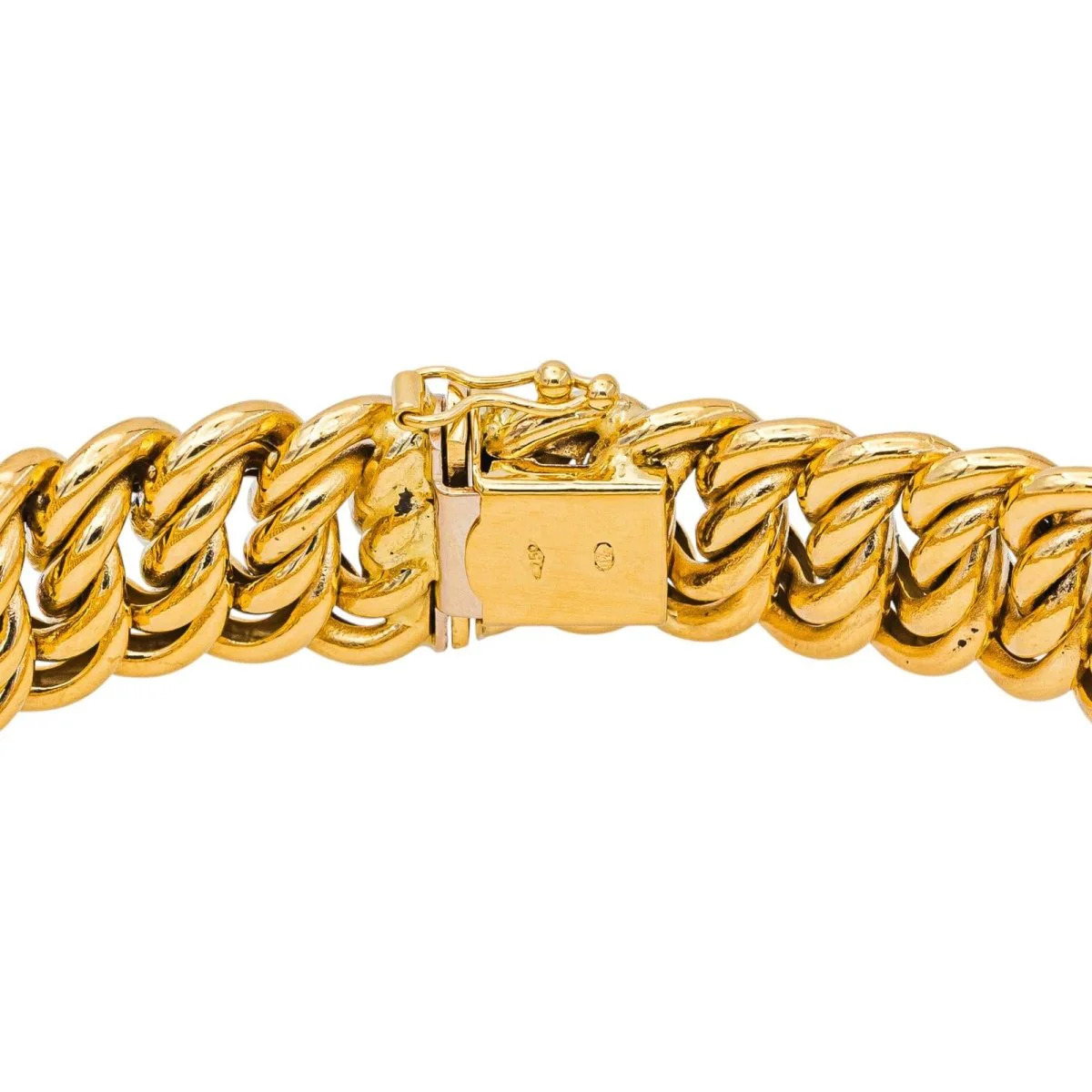 Yellow Gold American Link Bracelet - Image 6