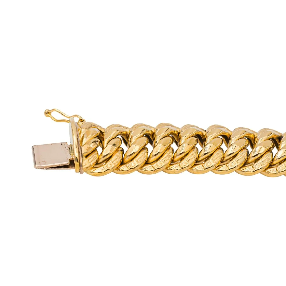 Yellow Gold American Link Bracelet - Image 7
