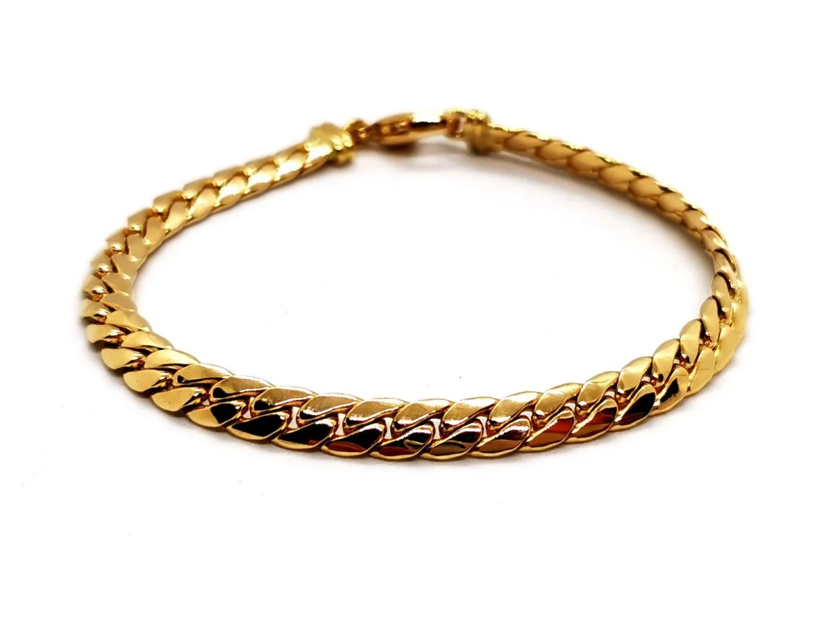 English mesh bracelet Yellow gold - Image 4