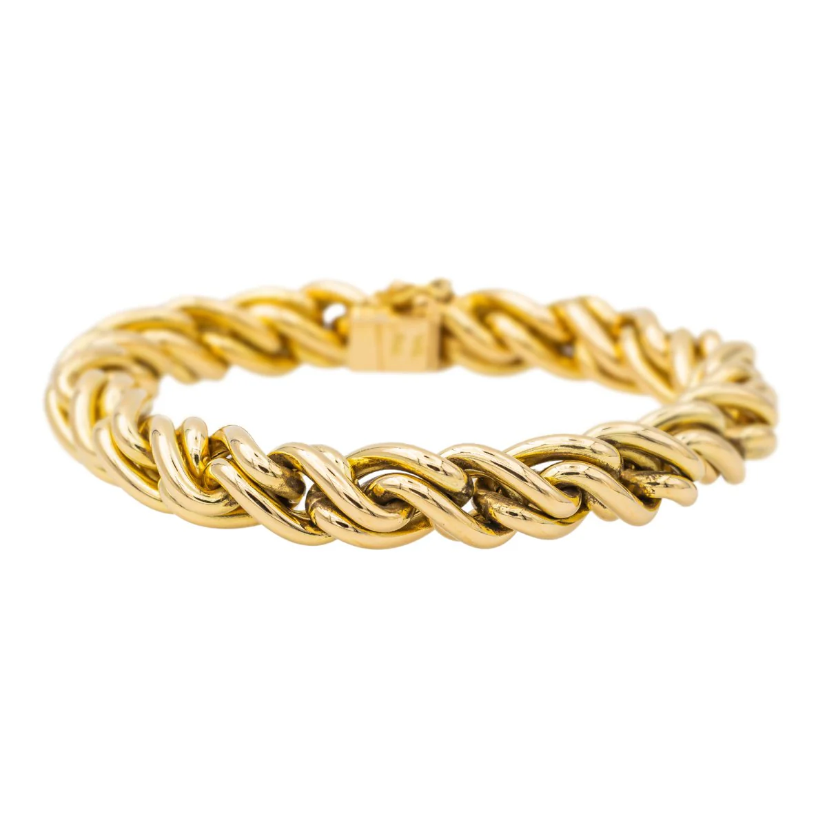 CAPLAIN SAINT ANDRÉ link bracelet in yellow gold - Image 3
