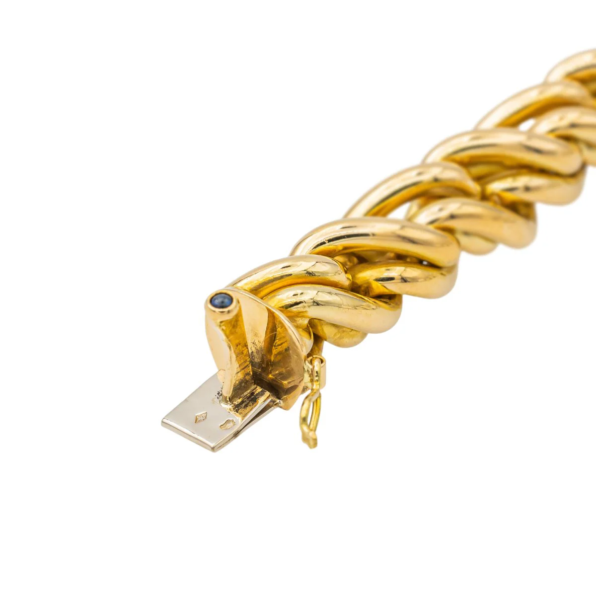 CAPLAIN SAINT ANDRÉ link bracelet in yellow gold - Image 7