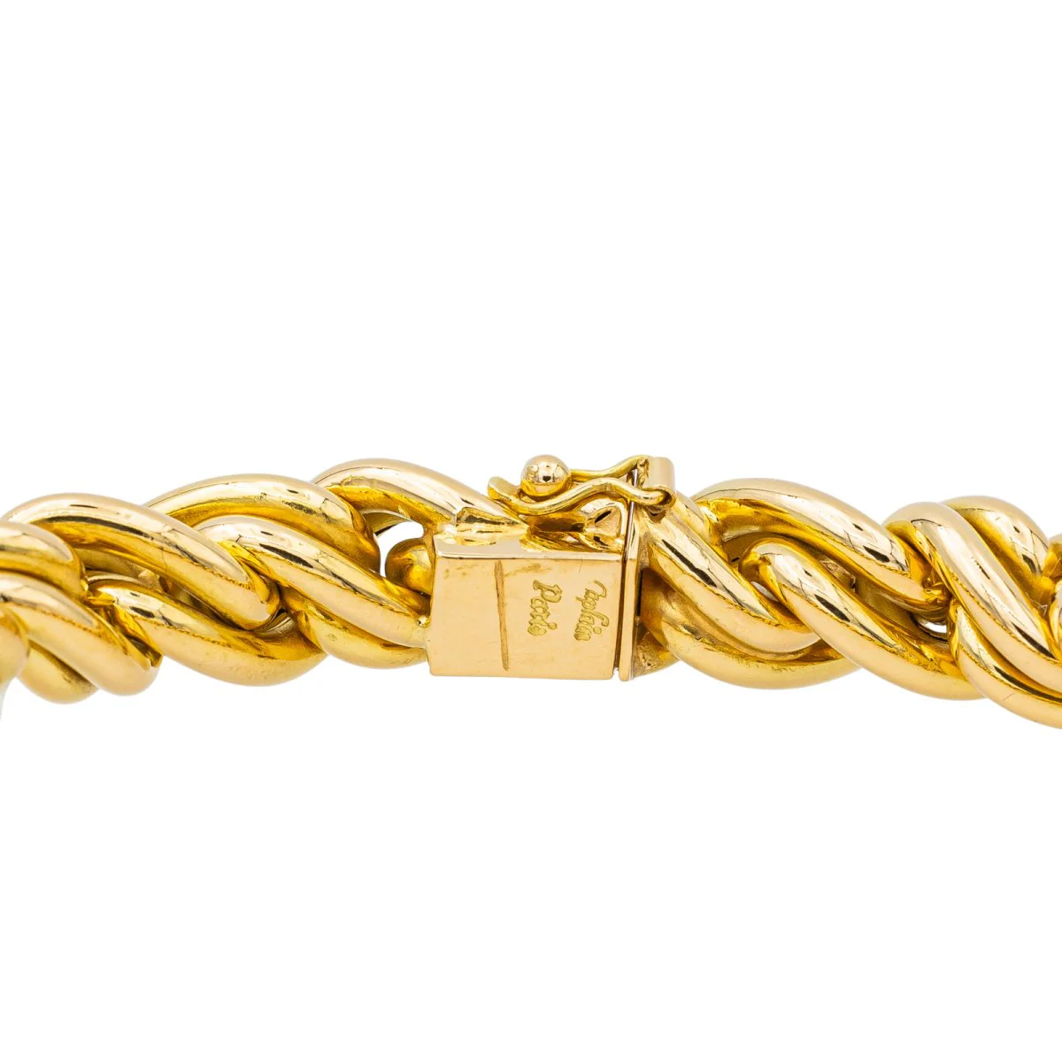CAPLAIN SAINT ANDRÉ link bracelet in yellow gold - Image 8