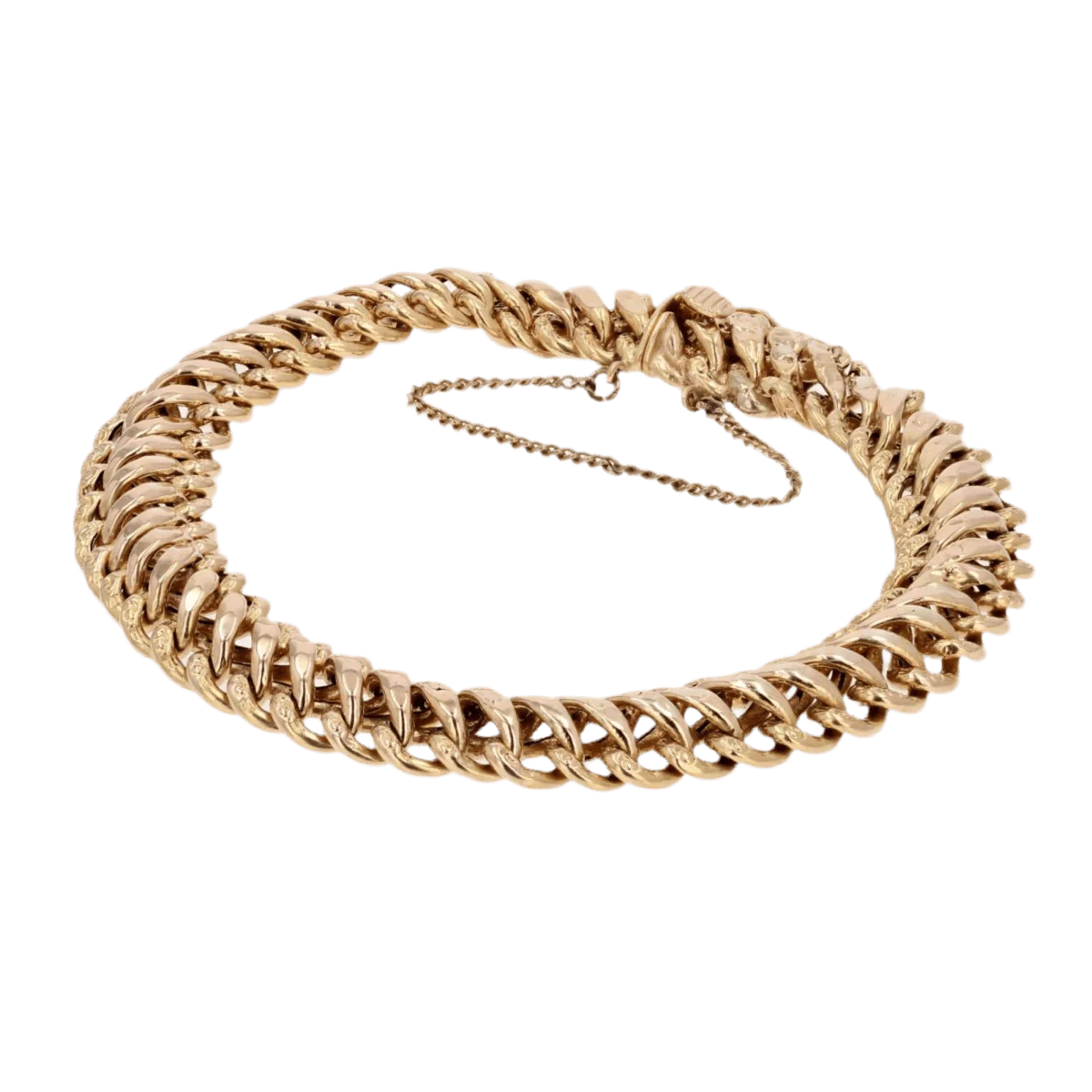 Maille bracelet in pink gold - Image 4