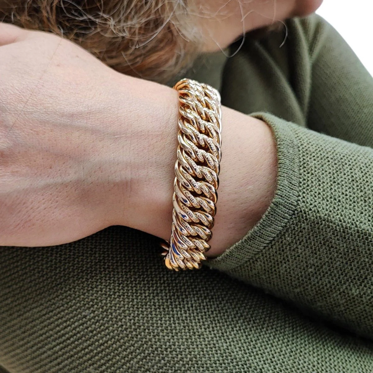 Link Bracelet in Yellow gold - Image 2