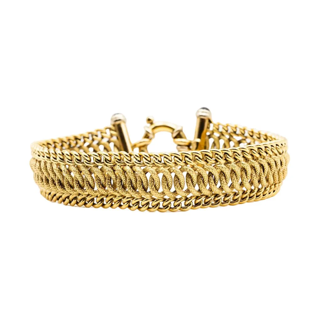 Maille bracelet in yellow gold