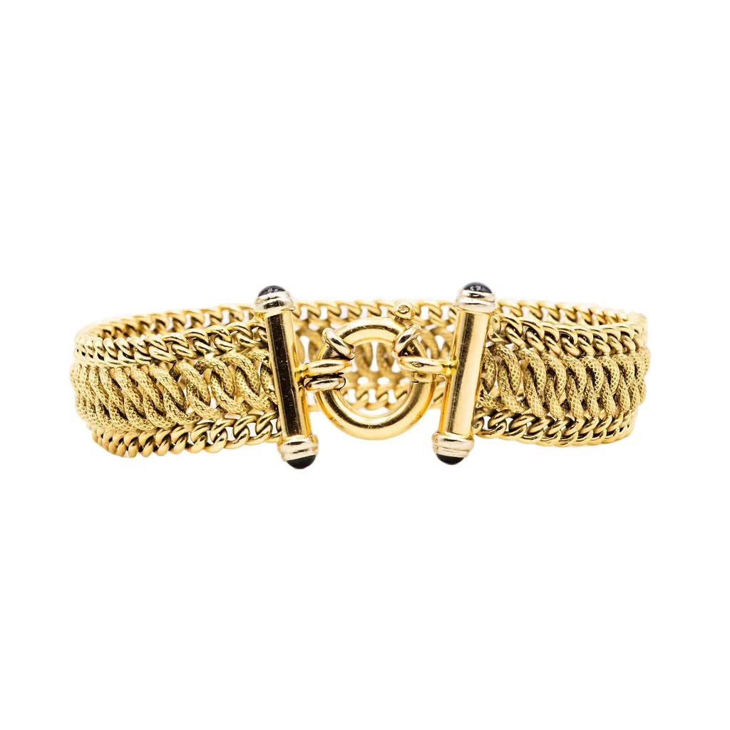 Maille bracelet in yellow gold - Image 2