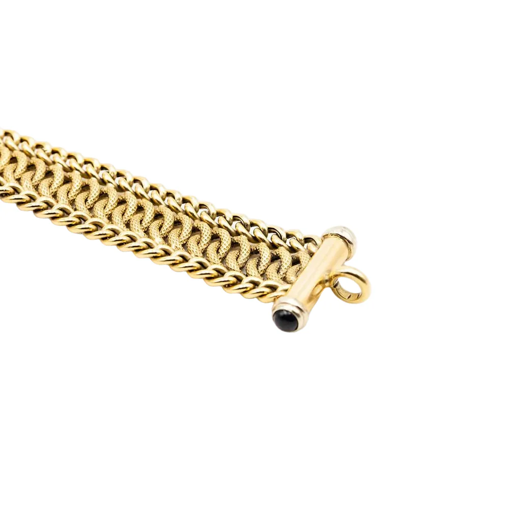 Maille bracelet in yellow gold - Image 4