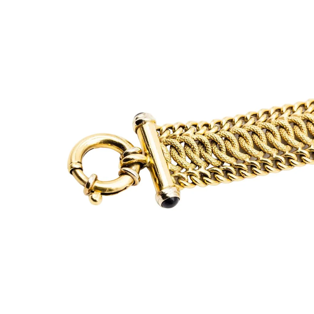 Maille bracelet in yellow gold - Image 5