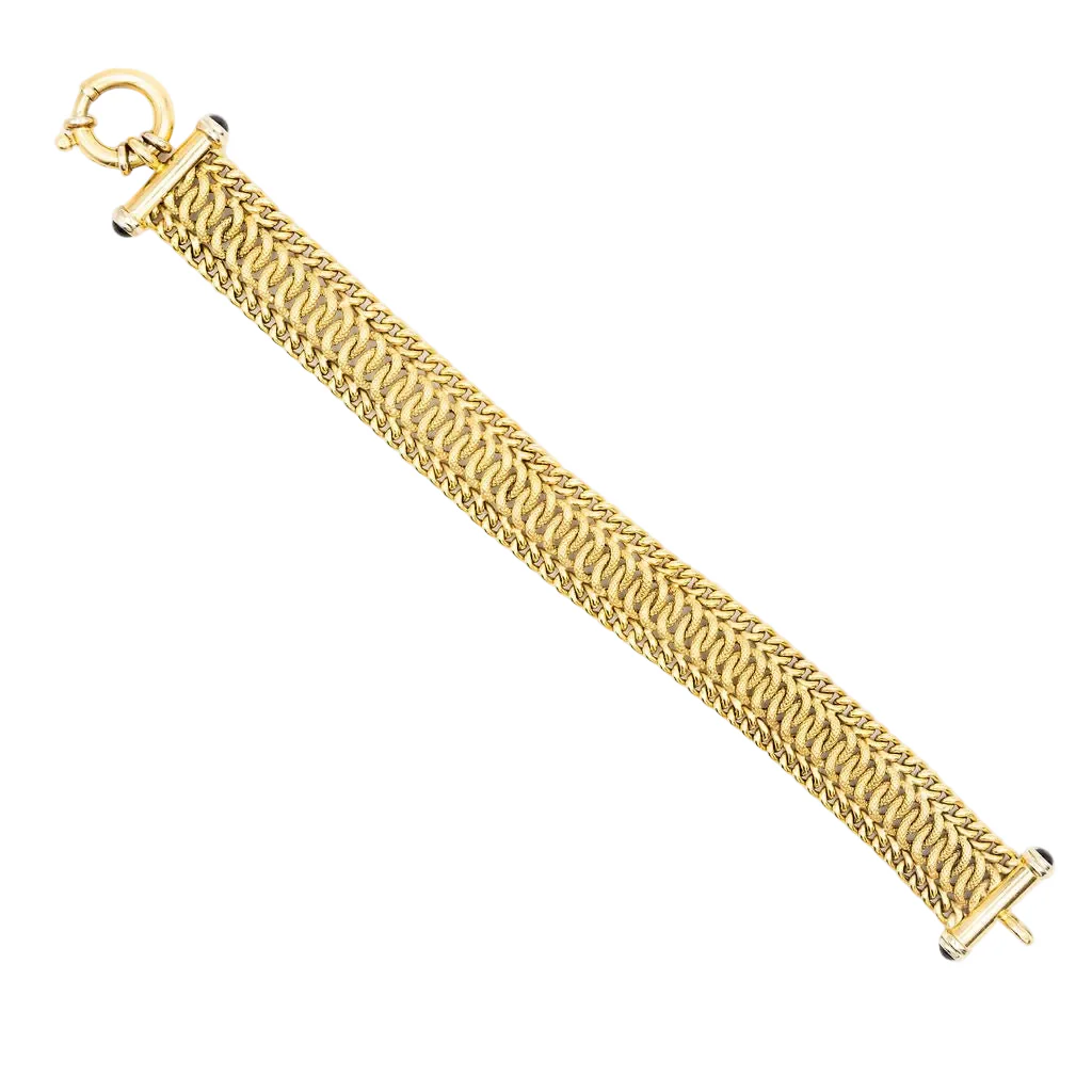 Maille bracelet in yellow gold - Image 6