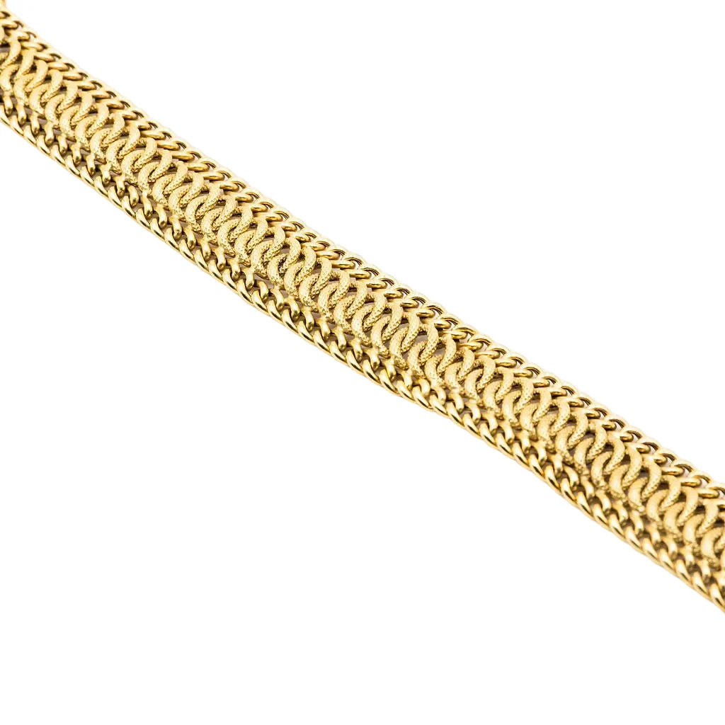 Maille bracelet in yellow gold - Image 7