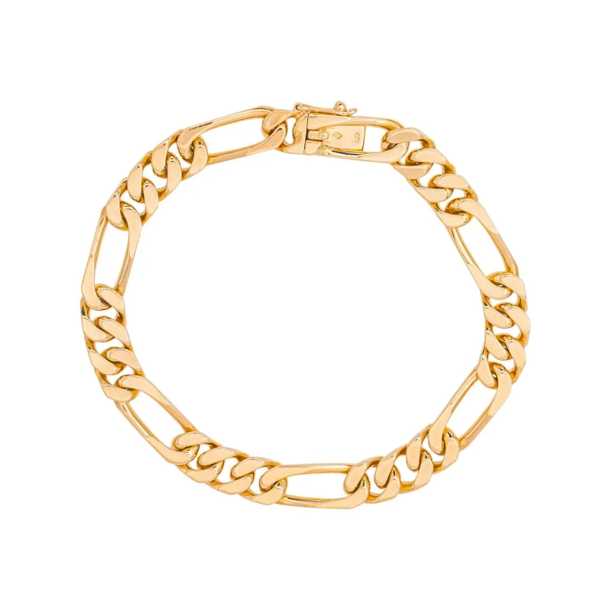 Rose gold Figaro chain Bracelet - Image 4