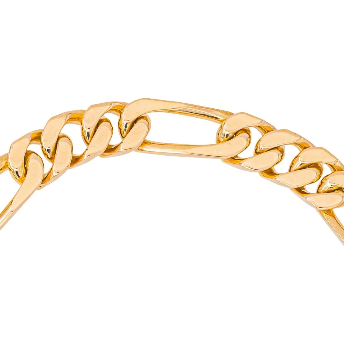 Rose gold Figaro chain Bracelet - Image 7