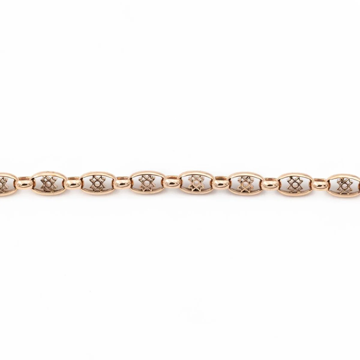 Filigree mesh bracelet in rose gold - Image 12