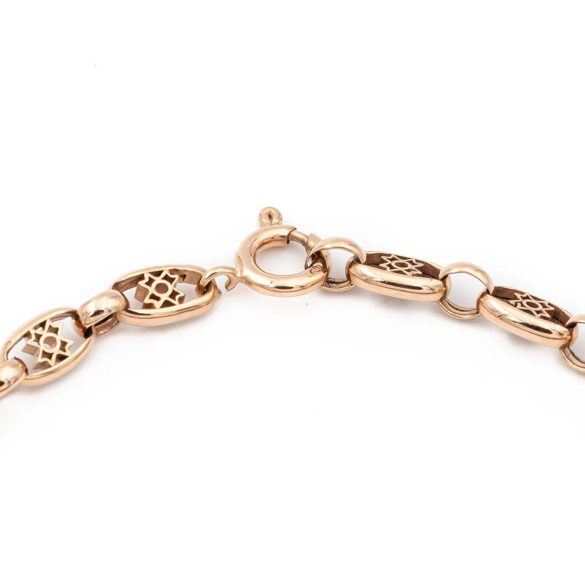 Filigree mesh bracelet in rose gold - Image 13