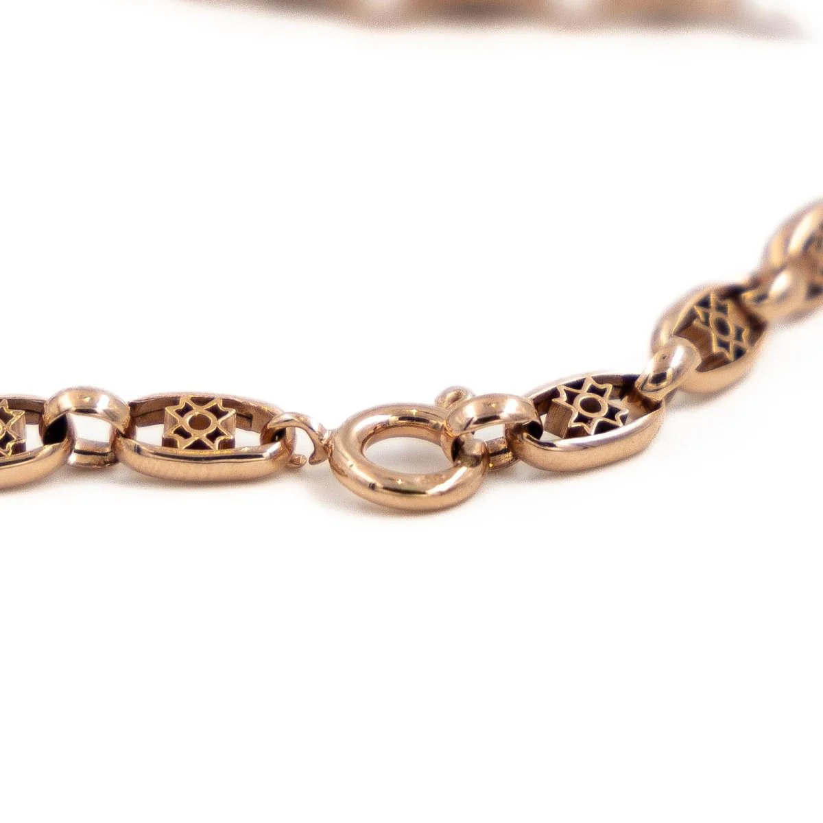 Filigree mesh bracelet in rose gold - Image 6