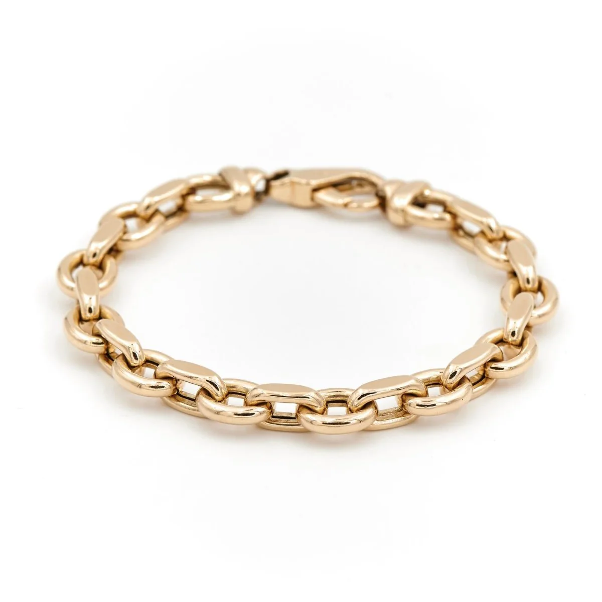 Maille convict bracelet in yellow gold