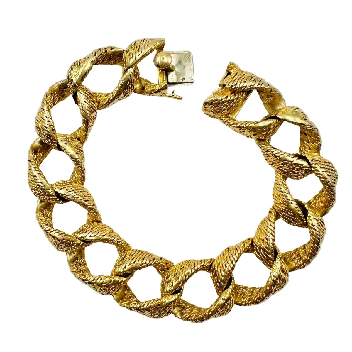 Bracelet in twisted Yellow gold