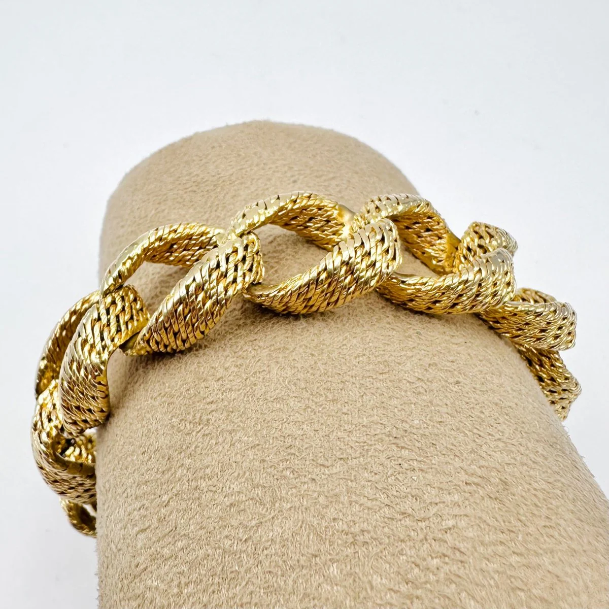 Bracelet in twisted Yellow gold - Image 6