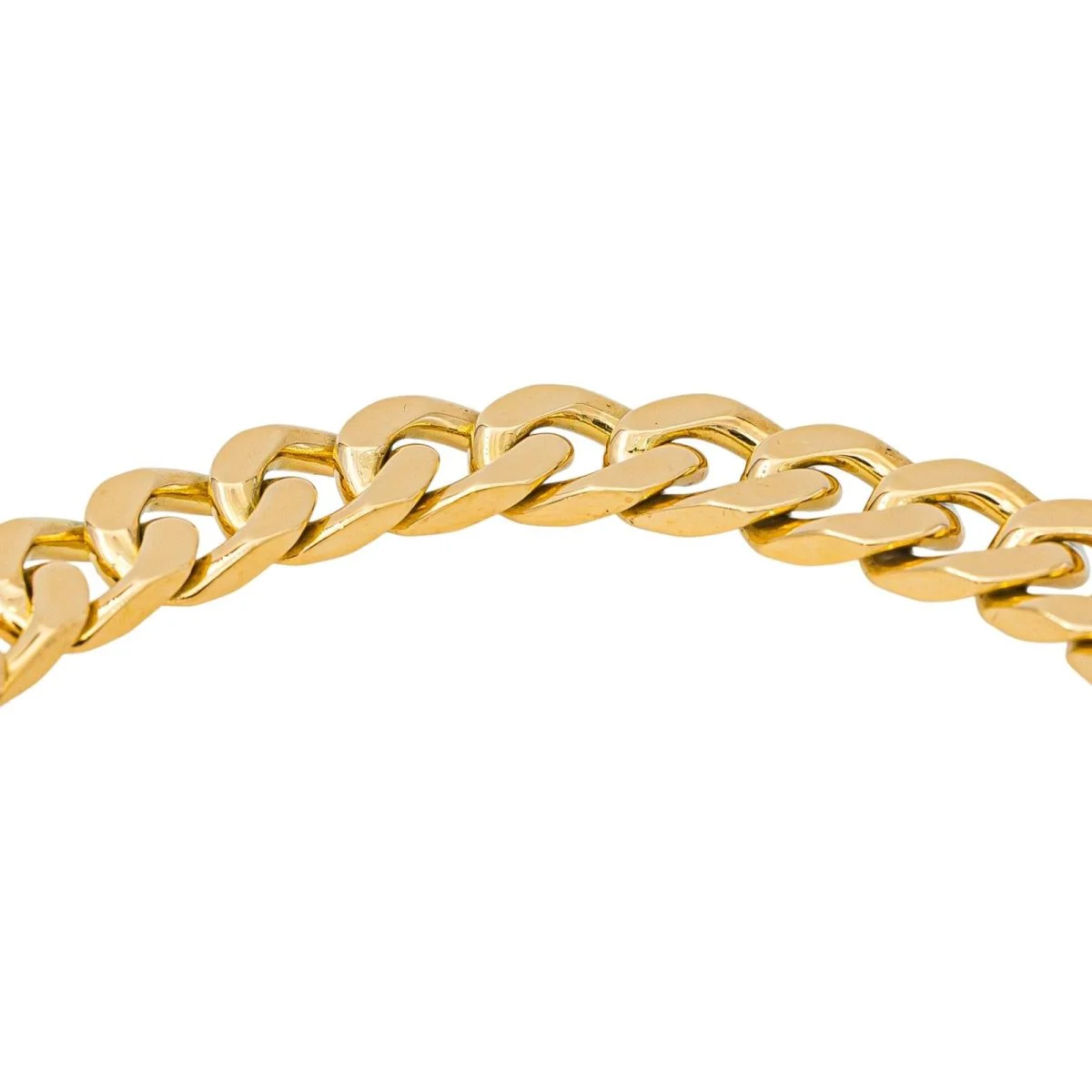 Yellow Gold Curb chain Bracelet - Image 5