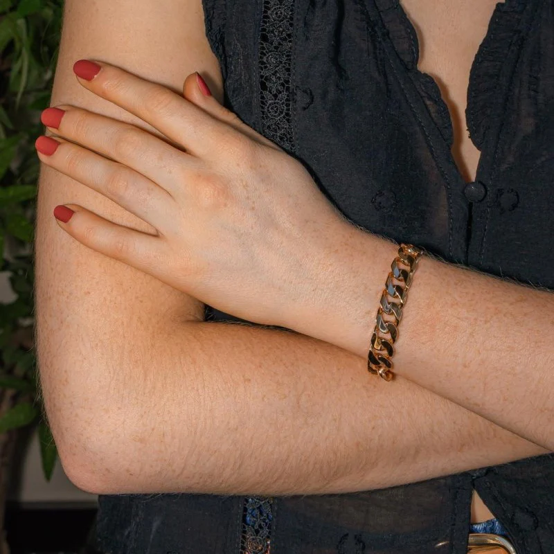 Bracelet Maille gourmette Rose gold - Image 2
