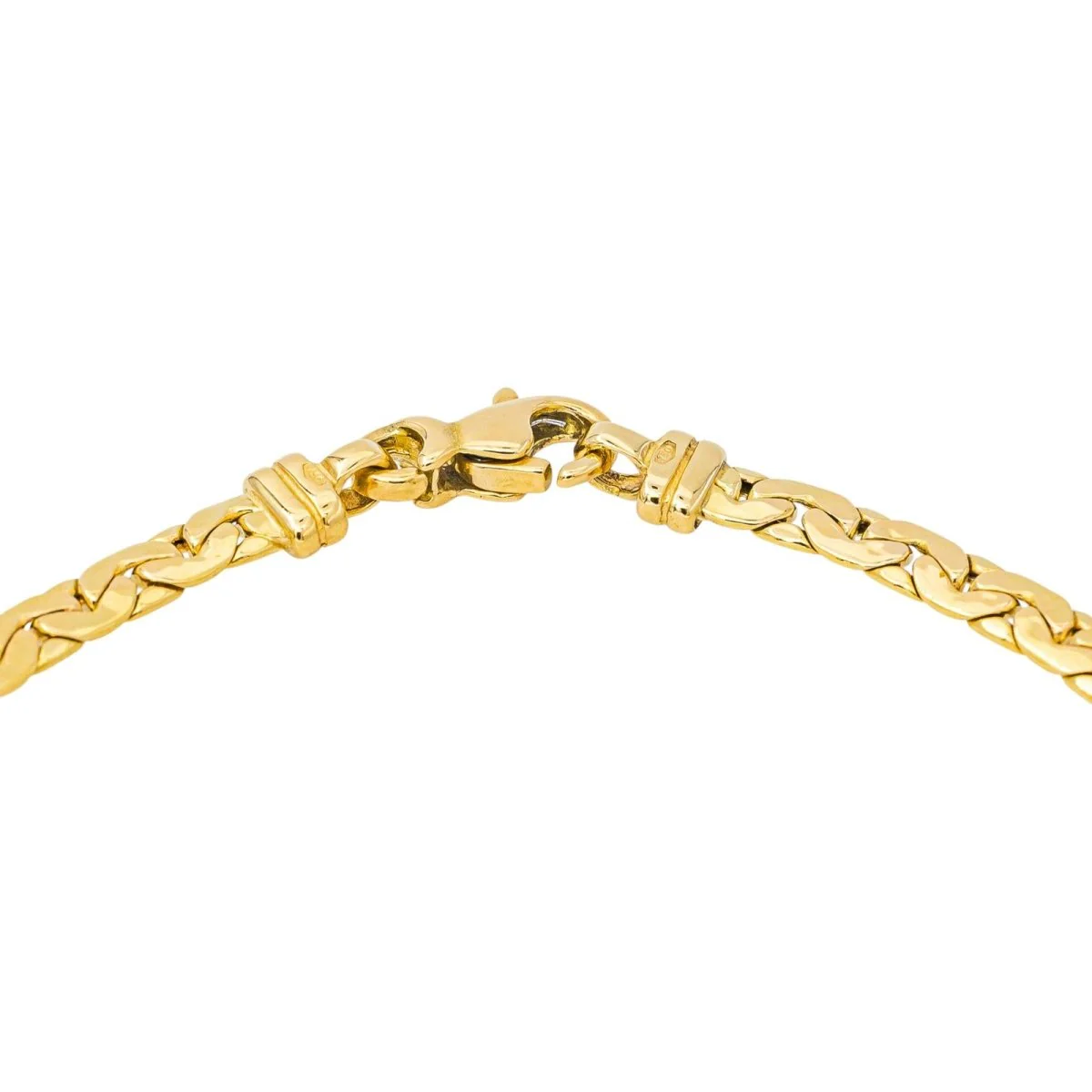 Yellow Gold Bean-Shaped Link Bracelet - Image 5