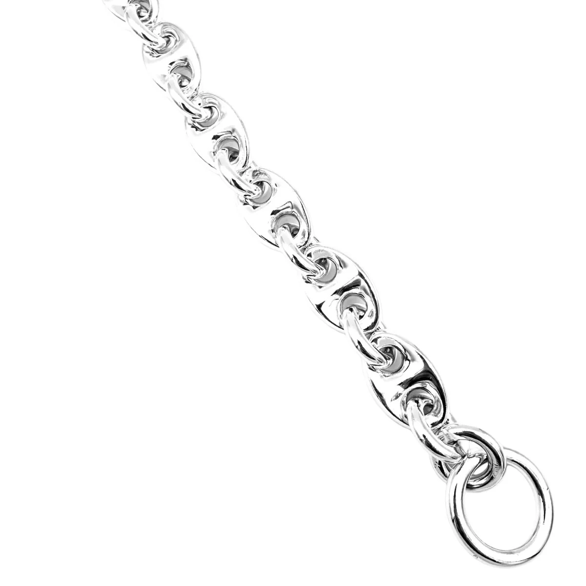 HERMÈS "Neptune" GM Silver Link Bracelet - Image 5