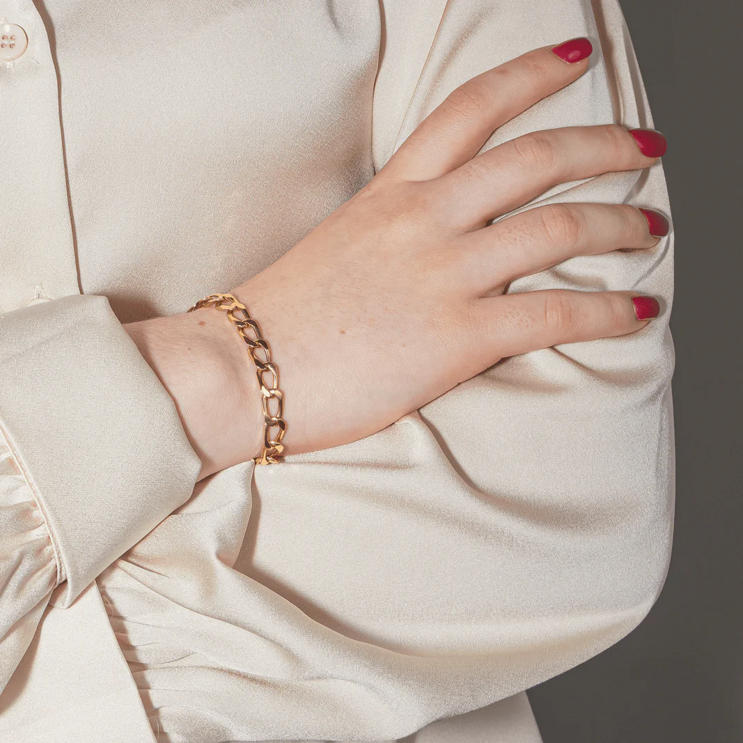 Bracelet Mesh yellow gold - Image 2
