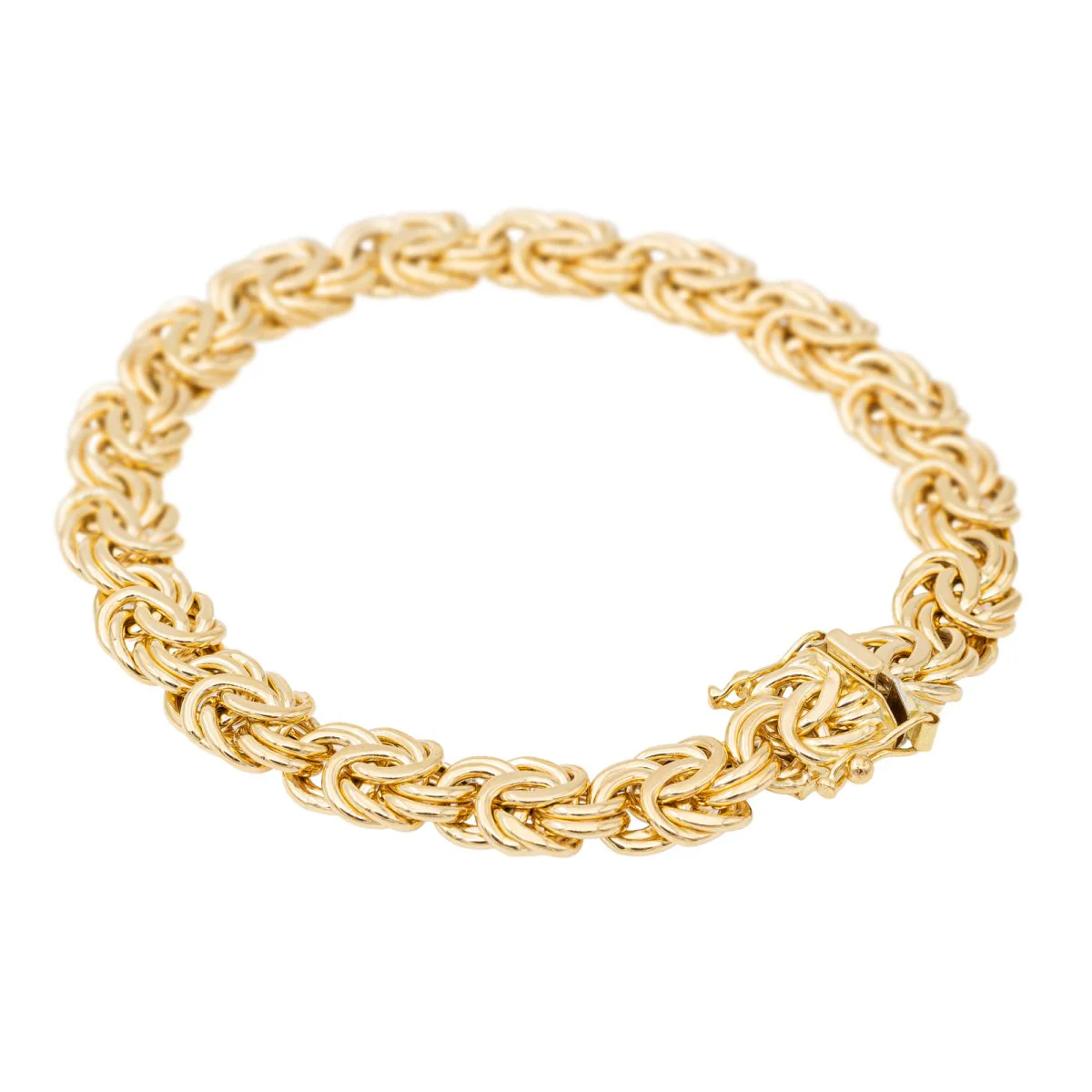 Royal mesh bracelet Yellow gold - Image 4