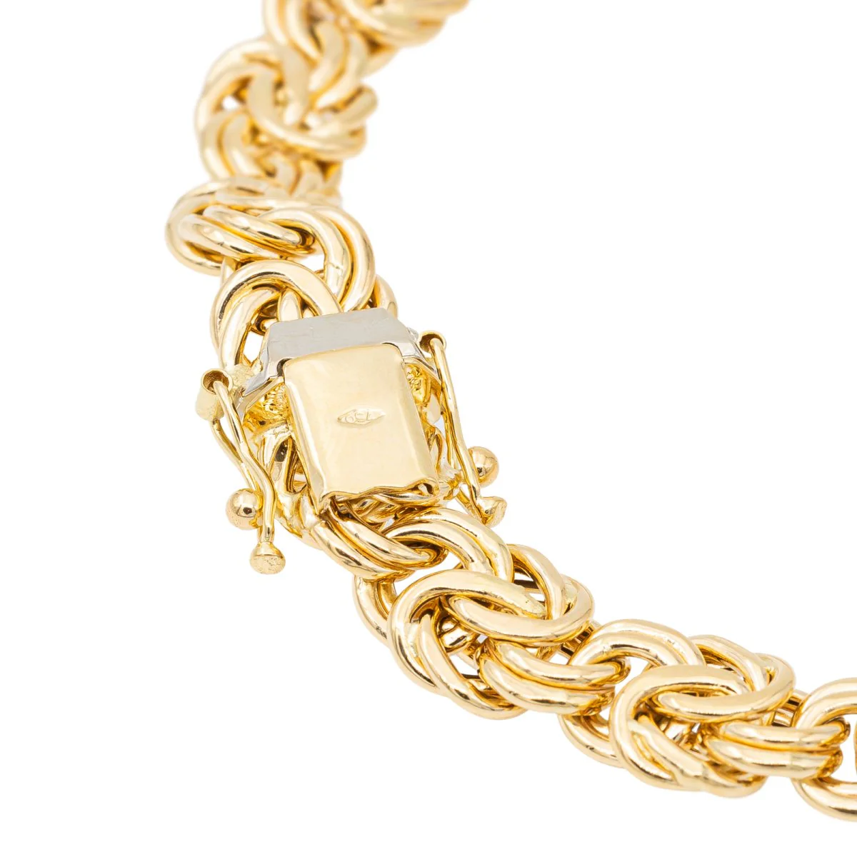 Royal mesh bracelet Yellow gold - Image 5