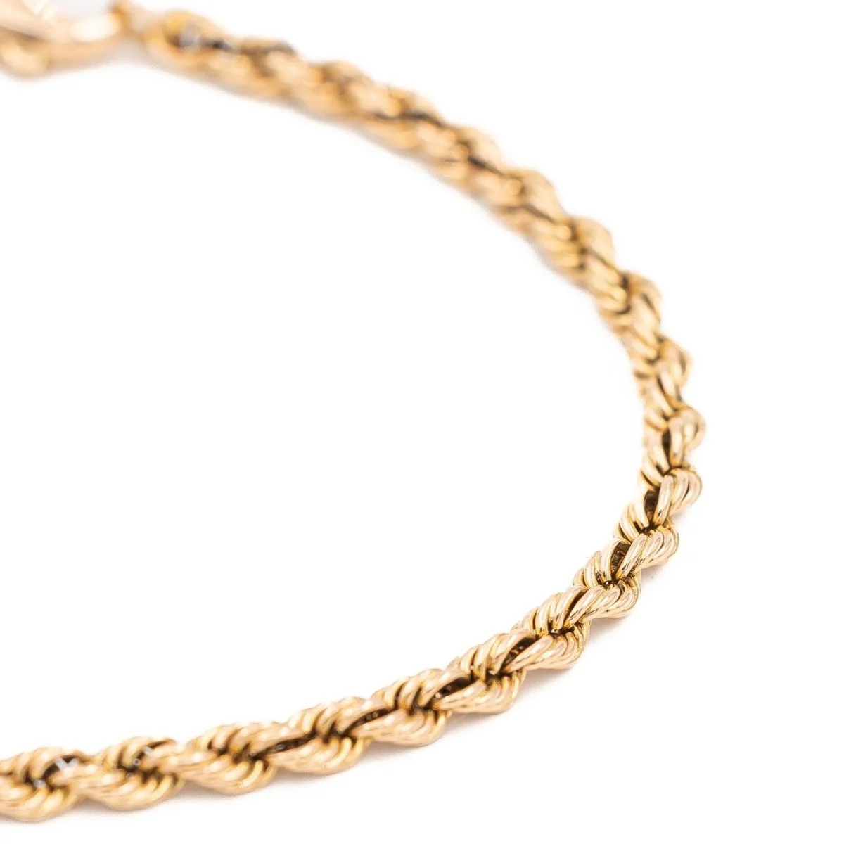 Twisted mesh bracelet in rose gold - Image 2