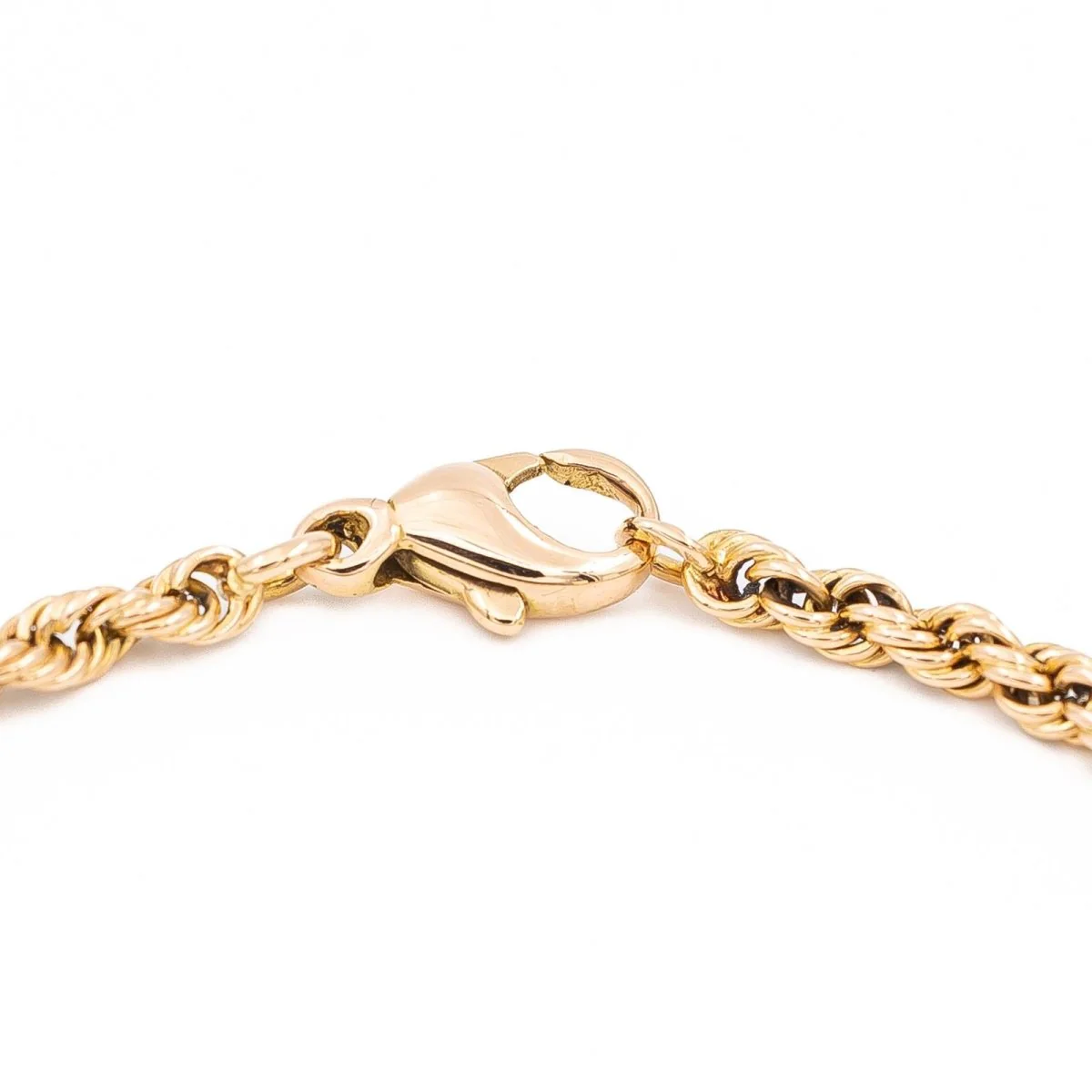 Twisted mesh bracelet in rose gold - Image 4