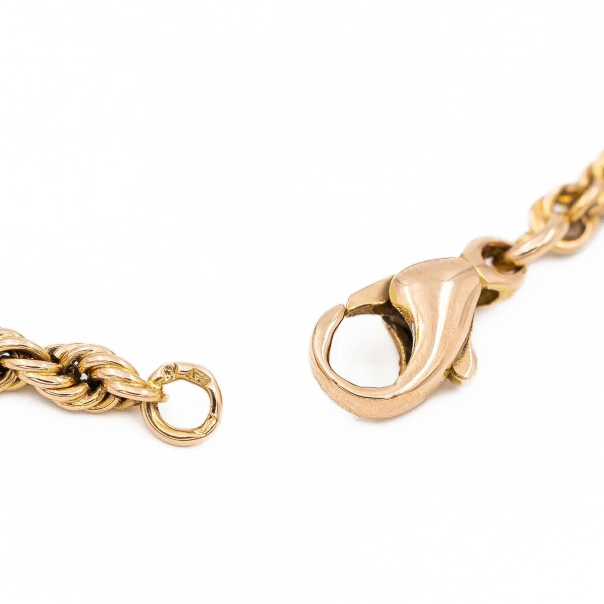 Twisted mesh bracelet in rose gold - Image 5